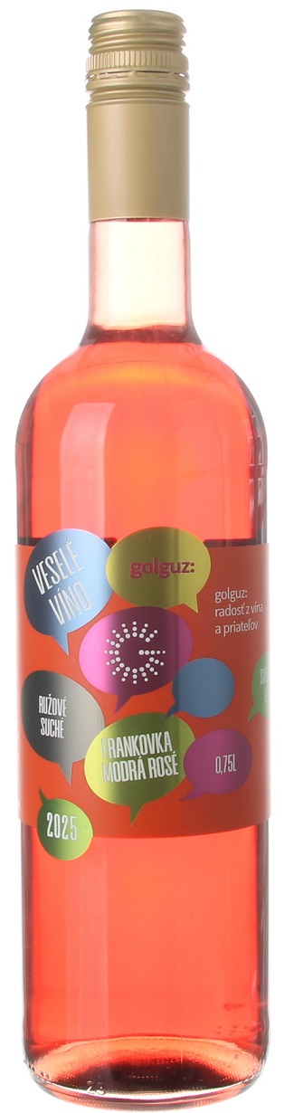 Levně Golguz Veselé víno Frankovka modrá rosé 0,75