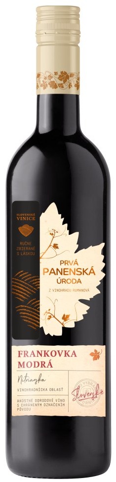 Levně Slovenské vinice Frankovka modrá Panenská úroda 0,75