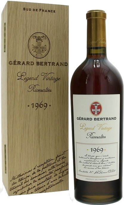 Gerard Bertrand Legend Vintage Rivesaltes 0,75L, AOC, r1969, fortvin, cr, sl, DB