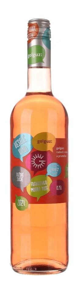 Golguz Veselé víno Frankovka modrá rosé 0.75L, r2021, ak, ruz, su, sc