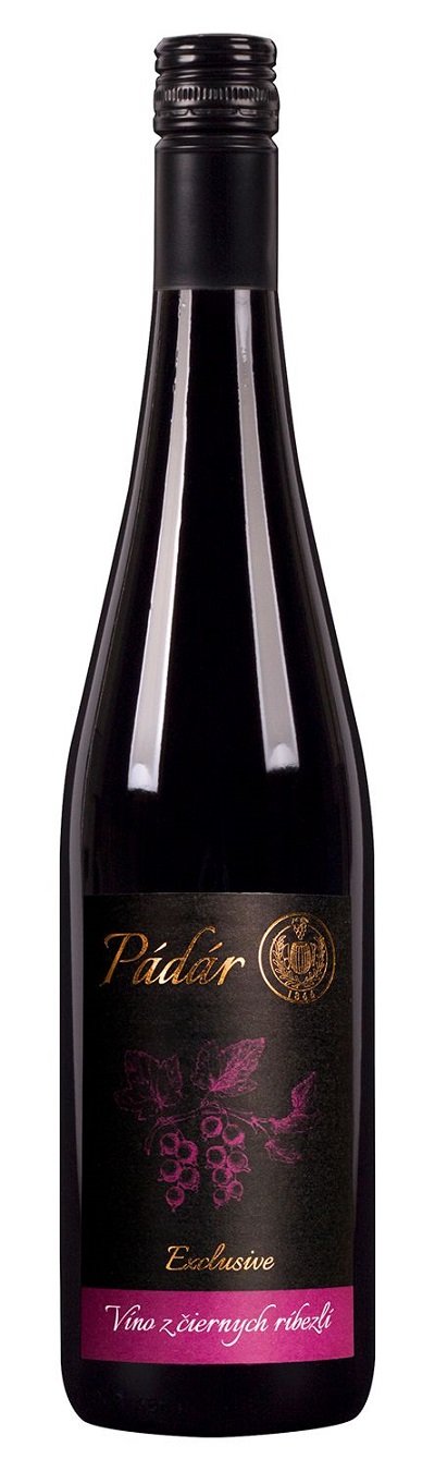 Pádár Víno z černého rybízu Exclusive - rybízové víno 0.75L, r2021, ovvin, cr, sl, sc