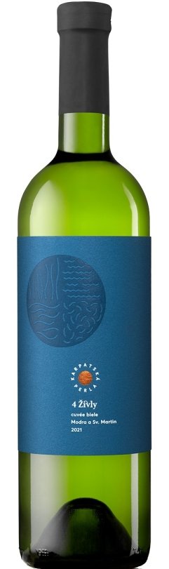 Karpatská Perla 4 ŽIVLY 0.75L, r2021, vin, bl, su