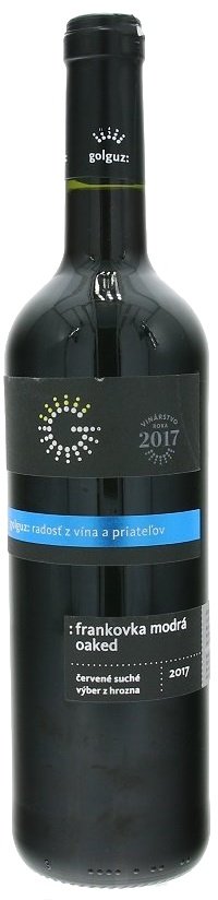 Golguz Frankovka modrá 0.75L, r2017, vzh, cr, su