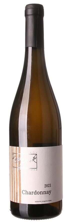 Kasnyik Chardonnay Battonage Organic 0.75L, r2021, ak, bl, su