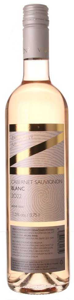 Juraj Zápražný Cabernet Sauvignon Blanc 0.75L, r2022, DSC, bl, su, sc