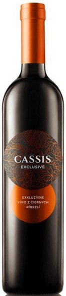 Château Topoľčianky Cassis exclusive víno z černého rybízu 0.5L, ovvin, cr, plsl