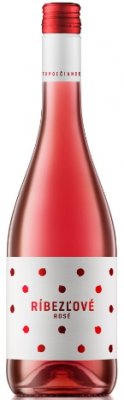Château Topoľčianky Rybízové rosé 0.75L, ovvin, ruz, plsl