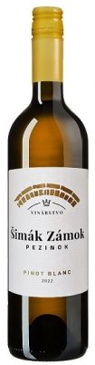 Šimák Zámok Pezinok Pinot Blanc 0.75L, r2022, ak, bl, su