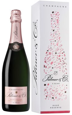 Champagne Palmer & Co. Rosé Solera 0.75L, AOC, sam, ruz, brut, DB