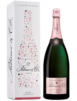 Champagne Palmer & Co. Rosé Solera 1.5L, AOC, sam, ruz, brut, DB