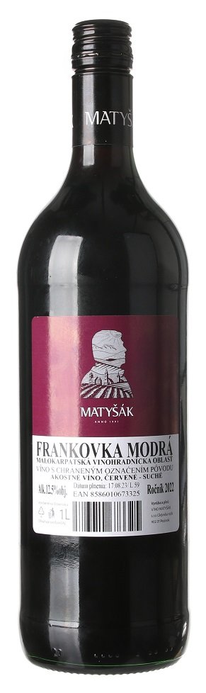 Matyšák Frankovka modrá 1L, r2022, ak, cr, su, sc