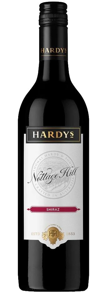 Hardys Nottage Hill Shiraz 0.75L, r2021, cr, su, sc