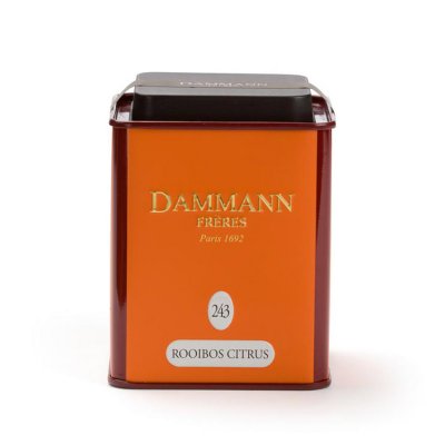 Dammann Rooibos Citrus N°243 100 g, rooibos čaj, ochucený  6396,cervcaj, plech