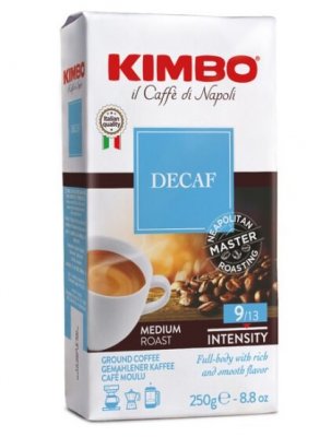 Kimbo Retail Espresso Decaff. 250g,ml, ochr