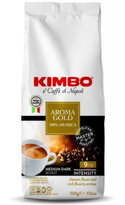 Kimbo Retail Aroma Gold  500g, 100% Arabica,zrn, ochr
