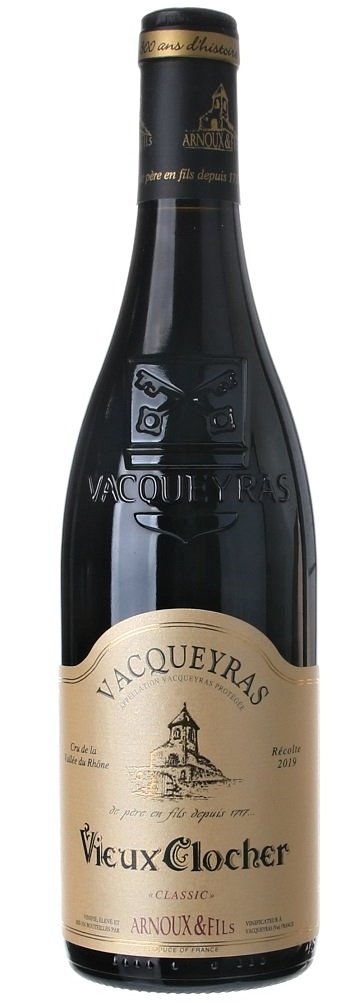 Arnoux and Fils Vieux Clocher, Vacqueyras Classic 0.75L, AOC, r2019, cr, su