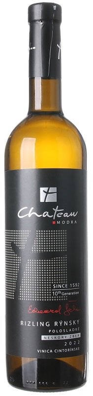 Château Modra 10th Generation Ryzlink rýnský 0.75L, r2022, nz, bl, plsl