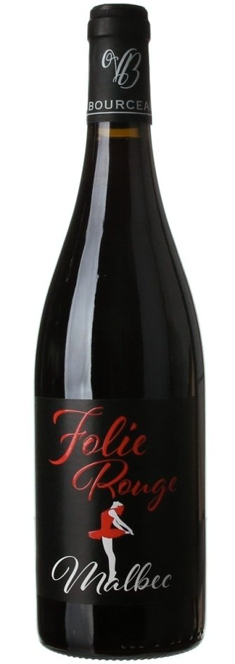 Bordeaux Folie Rouge, Malbec 0.75L, AOC, r2020, cr, su