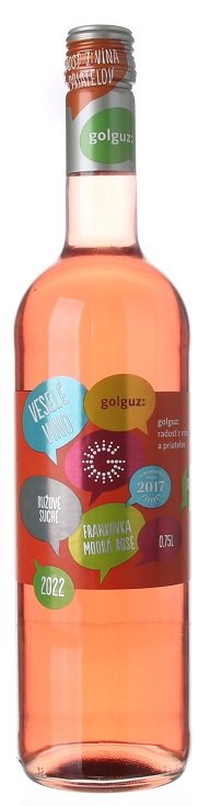 Golguz Veselé víno Frankovka modrá rosé 0.75L, r2023, ak, ruz, su, sc