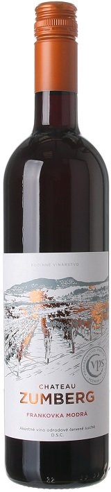 Pavelka Château Zumberg Frankovka modrá 0.75L, r2022, ak, cr, su, sc