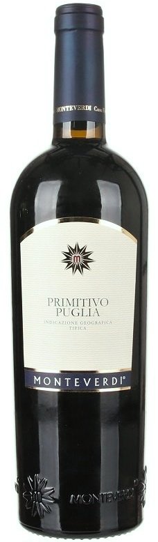 Monteverdi Primitivo Puglia 0.75L, IGT, r2020, cr, su