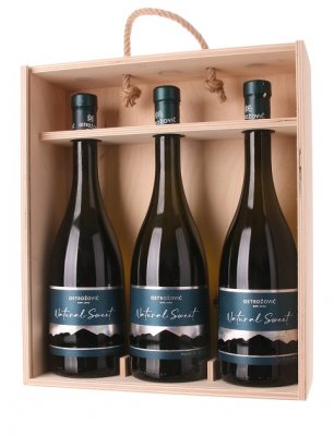 Ostrožovič Natural Sweet Muškát žltý, Lipovina, Furmint v DB, 3x0,75L (2,25L) 2.25L, bv, bl, sl, DB