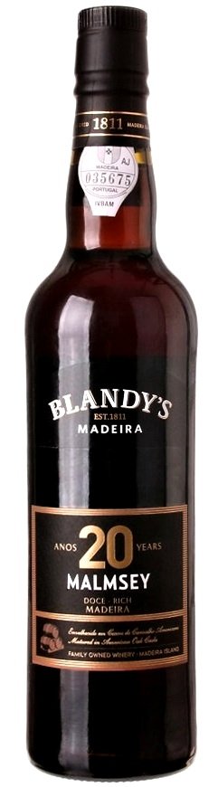 Blandy's Madeira Malmsey 20 Y.O. Doce Rich 0.5L, fortvin, bl, sl