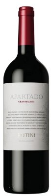 Rutini Apartado Gran Malbec 0.75L, r2021, cr, su