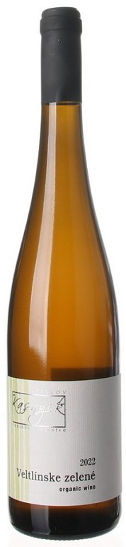 Kasnyik Veltlínske zelené Organic 0.75L, r2022, bl, su