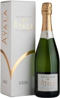 Ayala Blanc de Blancs Brut 0.75L, AOC, r2017, sam, bl, brut, DB