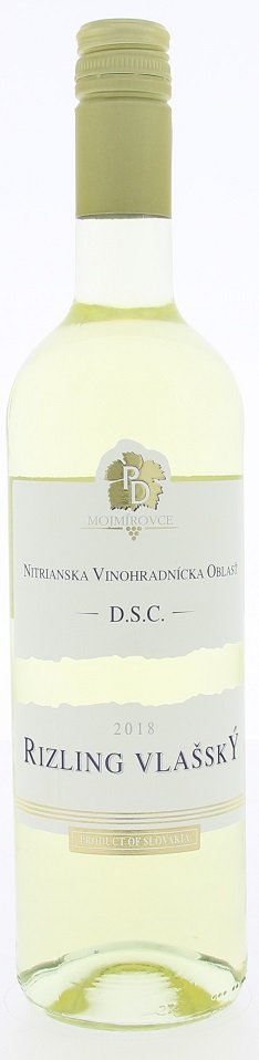 PD Mojmírovce Ryzlink vlašský 0,75L, r2018, ak, bl, su