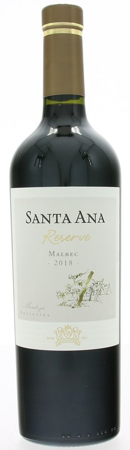 Santa Ana Reserve Malbec 0.75L, r2018, cr, su