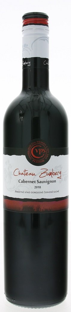 Pavelka Château Zumberg Cabernet Sauvignon 0,75L, r2018, ak, cr, su, sc