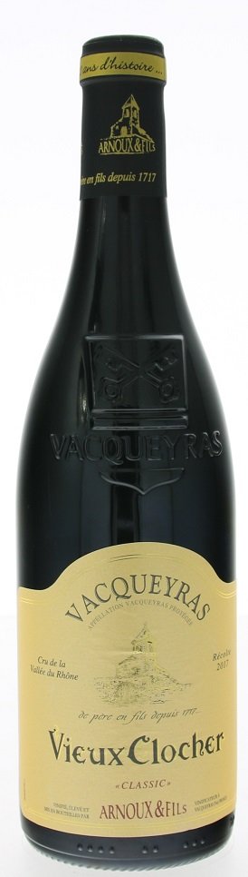 Arnoux and Fils Vieux Clocher, Vacqueyras Classic 0,75L, AOC, r2017, cr, su