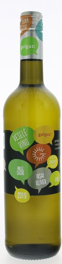 Golguz Veselé víno Irsai Oliver 0,75L, r2019, ak, bl, su