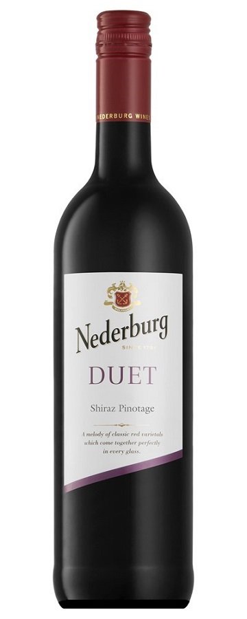 Nederburg Duet Shiraz Pinotage 0,75L, r2018, cr, su, sc