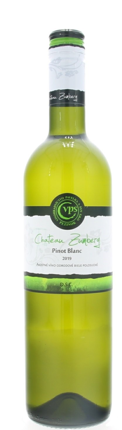 Pavelka Château Zumberg Pinot Blanc 0.75L, r2019, ak, bl, plsu, sc