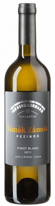 Šimák Zámok Pezinok Edícia Roman Janoušek Pinot Blanc 0.75L, r2019, vzh, bl, su