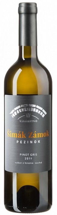 Šimák Zámok Pezinok Edícia Roman Janoušek Pinot Gris 0,75L, r2019, vzh, bl, su