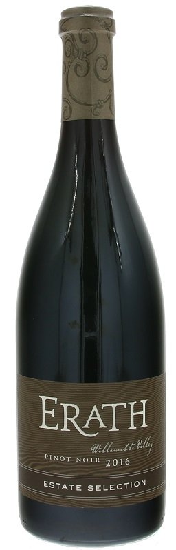 Erath Pinot Noir Estate Selection, Willamette Valley 0,75L, r2016, cr, su