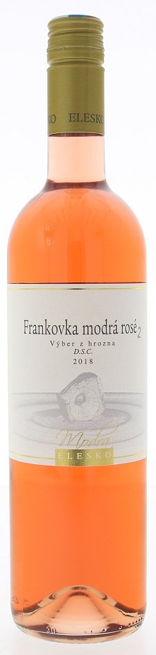 Elesko Frankovka modrá Rosé 2 0,75L, r2018, ak, ruz, plsl, sc