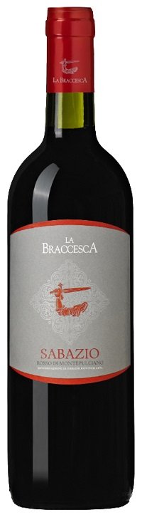 La Braccesca Sabazio Rosso di Montepulciano 0,75L, DOC, r2018, cr, su