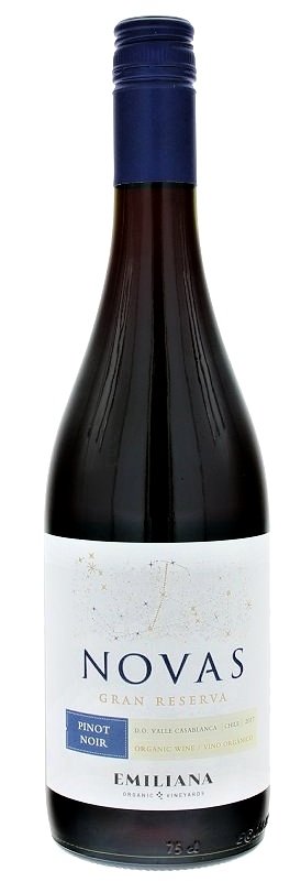 Emiliana Novas Pinot Noir, Gran Reserva, BIO 0.75L, r2017, cr, su