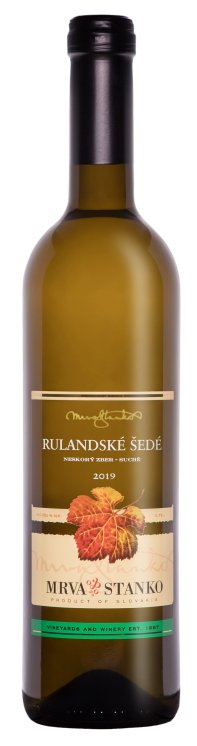 Mrva & Stanko Rulandské šedé, Čachtice 0.75L, r2019, nz, bl, su