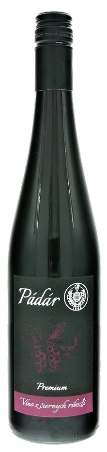Pádár Víno z černého rybízu Premium - rybízové víno 0.75L, r2020, ovvin, cr, plsl, sc