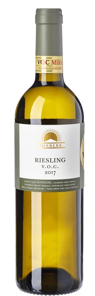 Sonberk Riesling V.O.C. 0.75L, r2017, bl, su