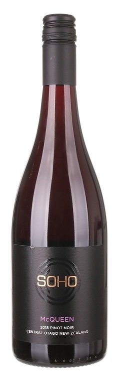 Soho McQueen Pinot Noir 0.75L, r2018, cr, su, sc