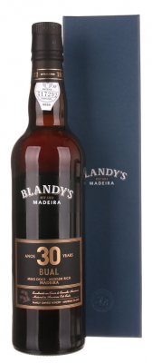 Blandy's Madeira Bual 30 Y.O. Medium Rich 0.5L, fortvin, bl, sl, DB