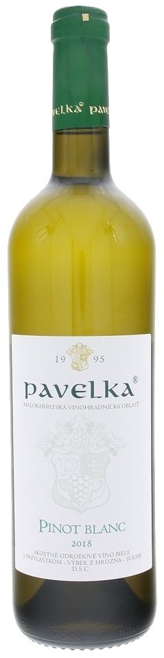 Pavelka Pinot blanc 0,75L, r2018, vzh, bl, su