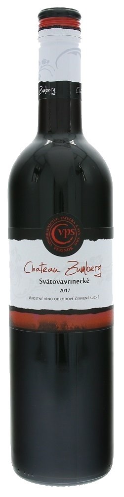 Pavelka Château Zumberg Svatovavřinecké 0,75L, r2017, ak, cr, su, sc